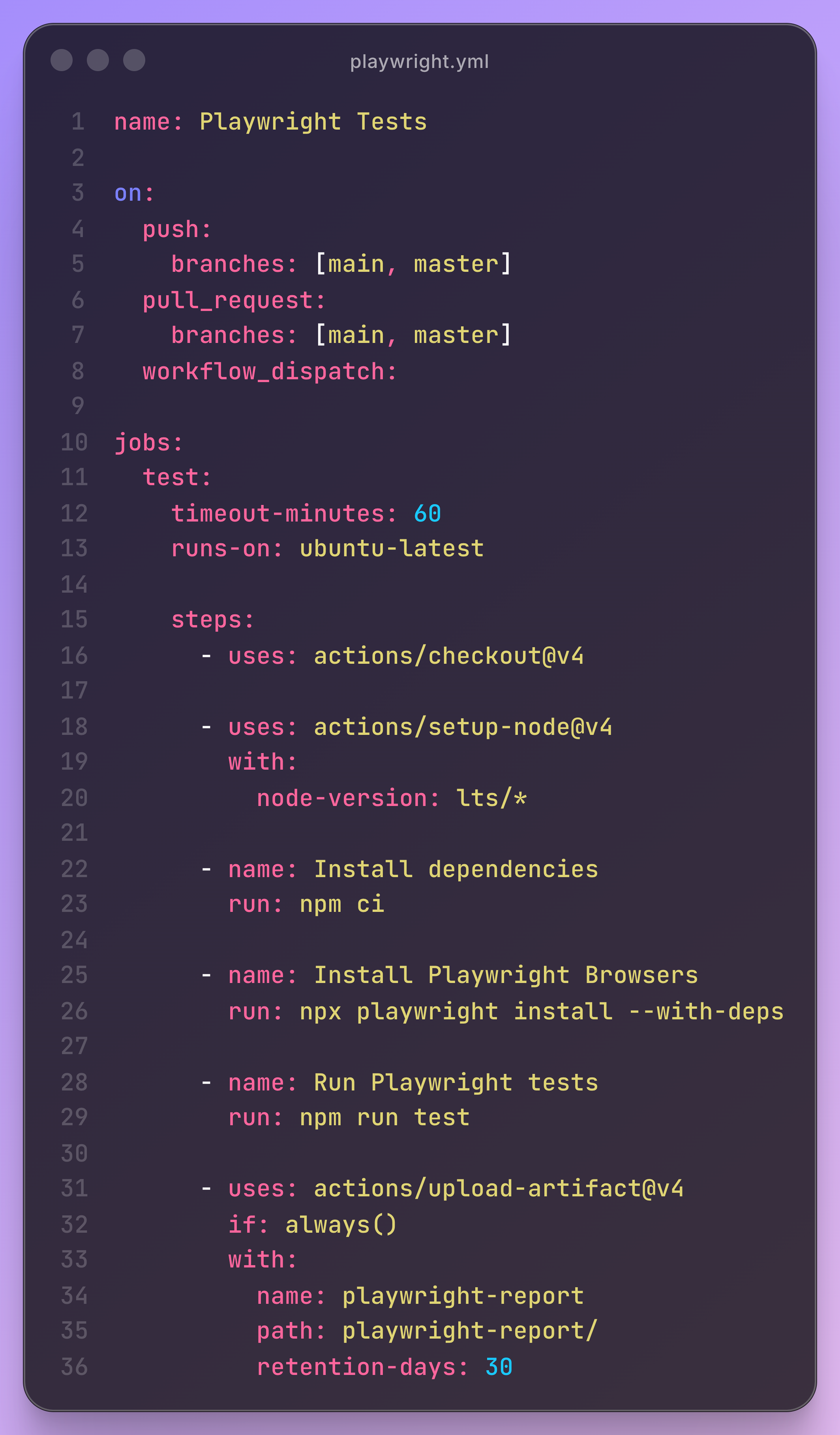 GitHub Actions Example
