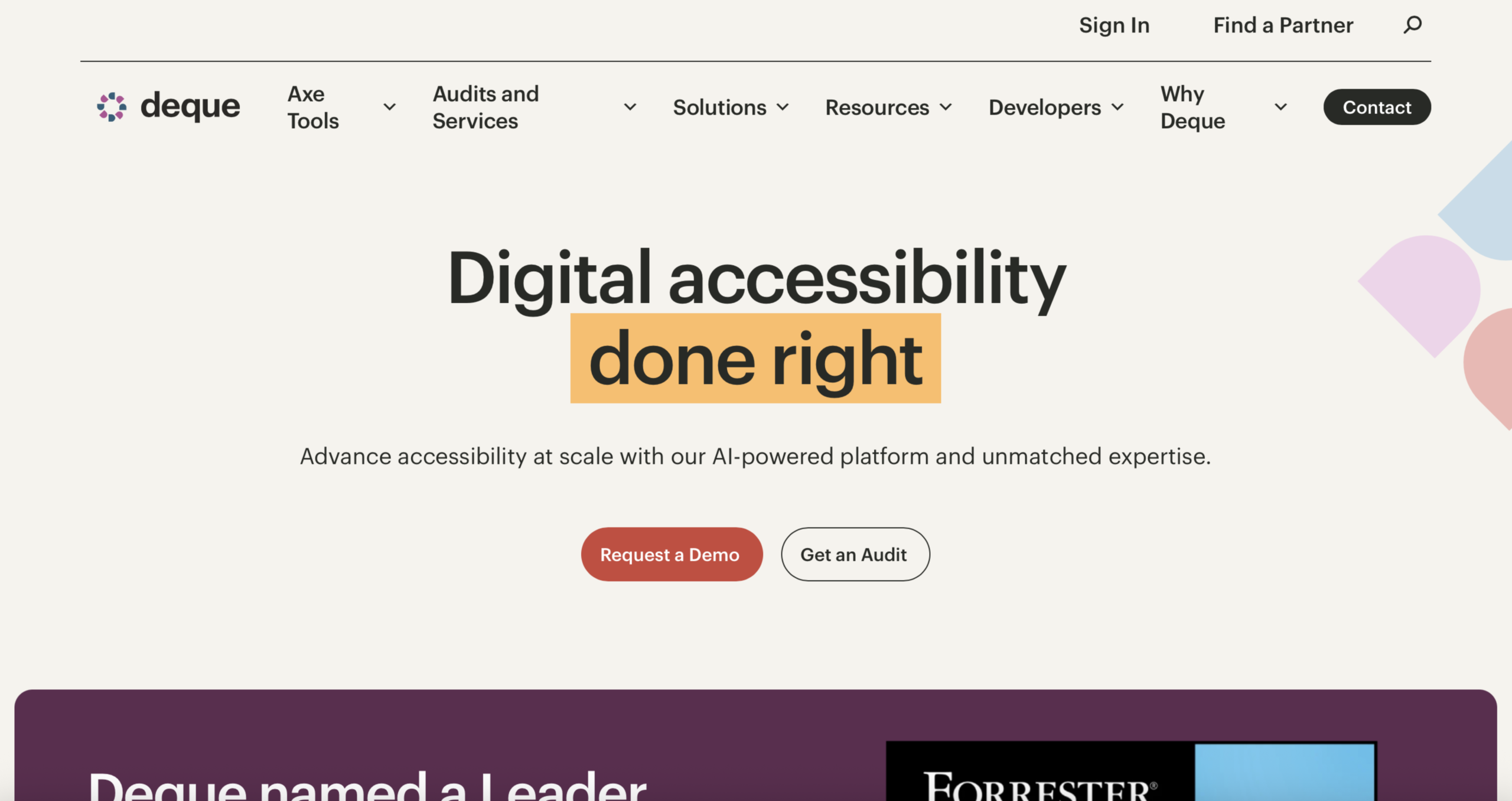 Deque Systems Website