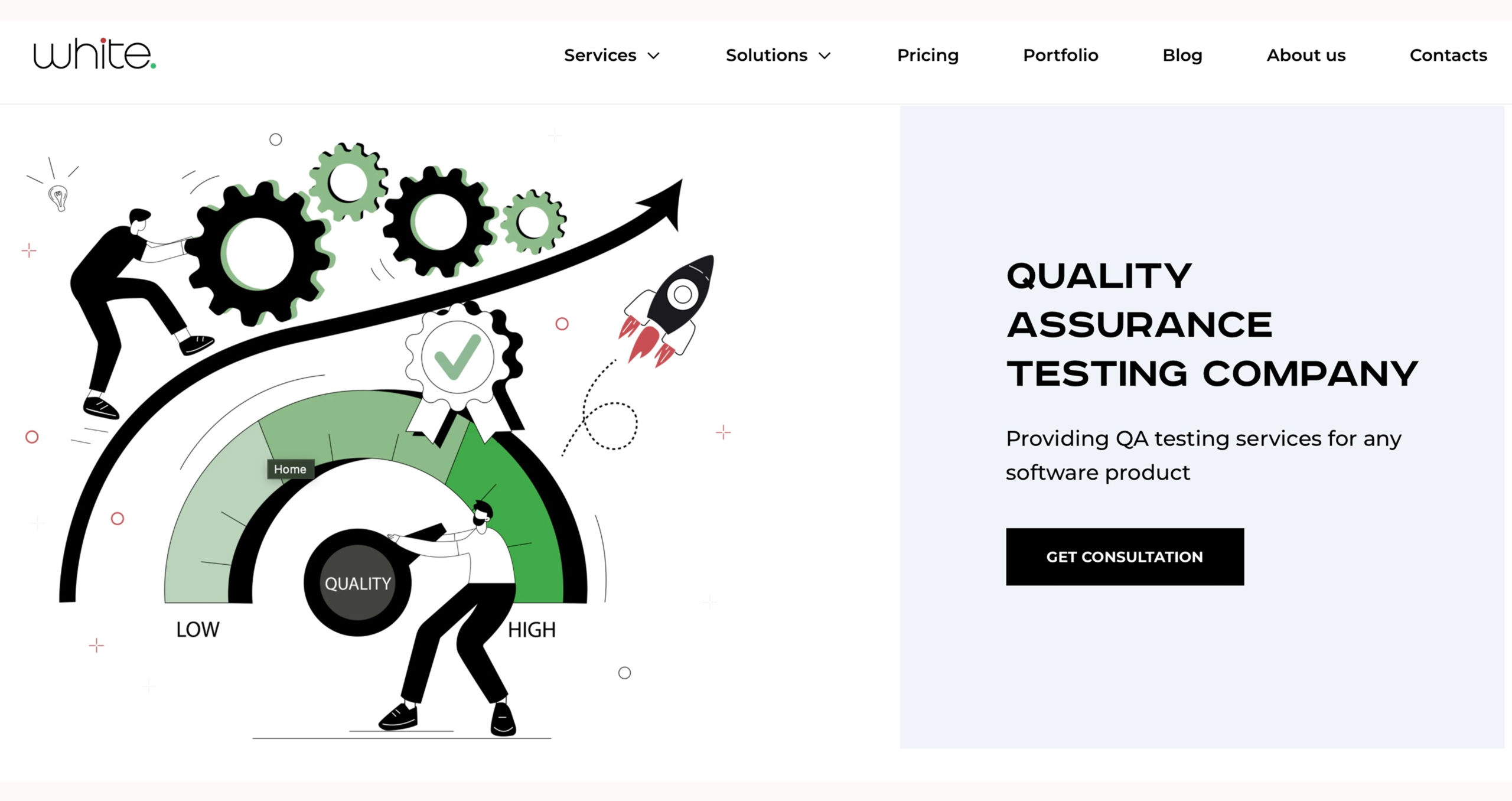 White Test Lab Website